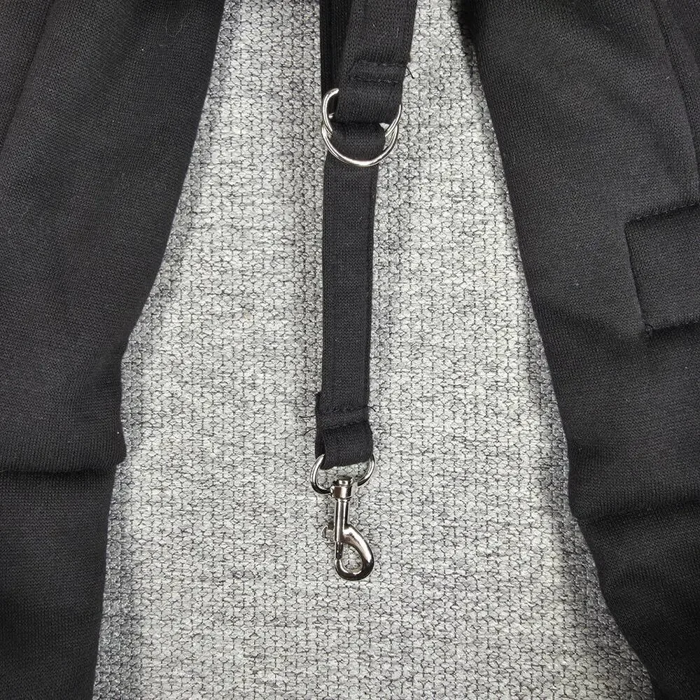 DESIGN BY THEN CAT SERIES PET SLING CARRIER BLACK CROSSBODY WITH PHONE POCKET